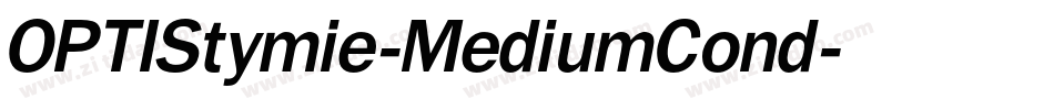 OPTIStymie-MediumCond字体转换