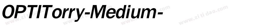 OPTITorry-Medium字体转换