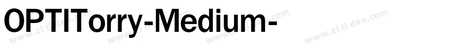 OPTITorry-Medium字体转换