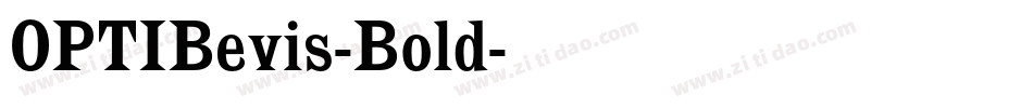 OPTIBevis-Bold字体转换