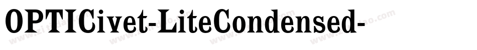 OPTICivet-LiteCondensed字体转换 OPTICivet-LiteCondensed字体转换