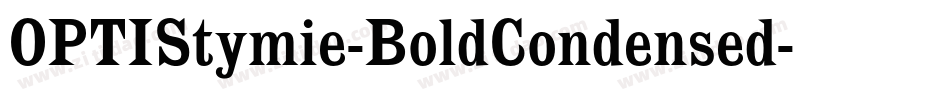 OPTIStymie-BoldCondensed字体转换