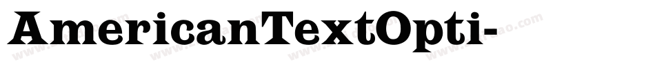 AmericanTextOpti字体转换