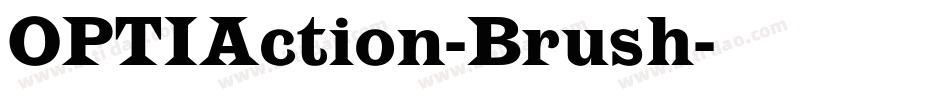 OPTIAction-Brush字体转换