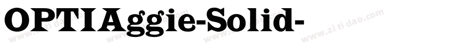 OPTIAggie-Solid字体转换