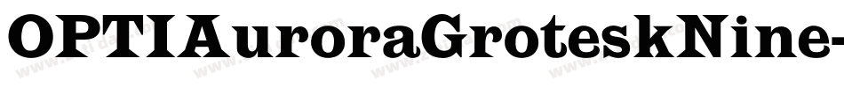 OPTIAuroraGroteskNine字体转换