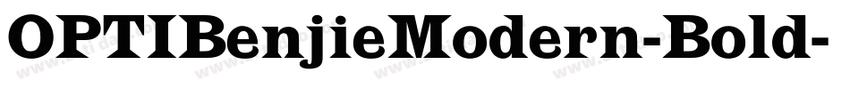OPTIBenjieModern-Bold字体转换