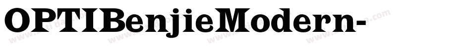 OPTIBenjieModern字体转换