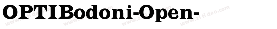 OPTIBodoni-Open字体转换