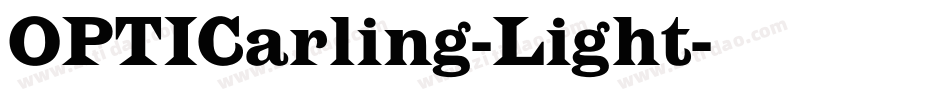 OPTICarling-Light字体转换