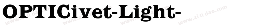 OPTICivet-Light字体转换
