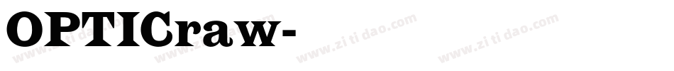 OPTICraw字体转换