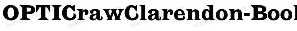 OPTICrawClarendon-Book字体转换