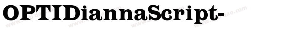 OPTIDiannaScript字体转换