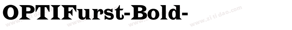 OPTIFurst-Bold字体转换