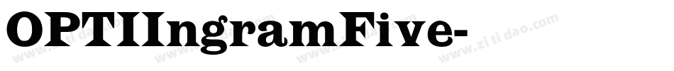 OPTIIngramFive字体转换