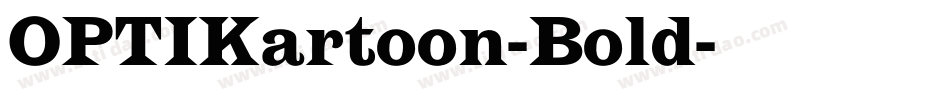 OPTIKartoon-Bold字体转换