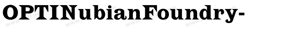 OPTINubianFoundry字体转换