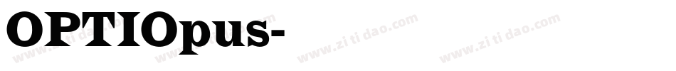 OPTIOpus字体转换