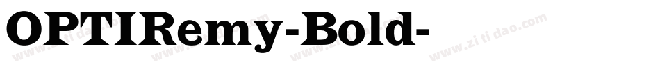 OPTIRemy-Bold字体转换