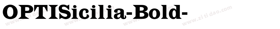 OPTISicilia-Bold字体转换