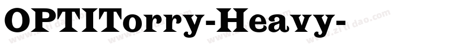 OPTITorry-Heavy字体转换