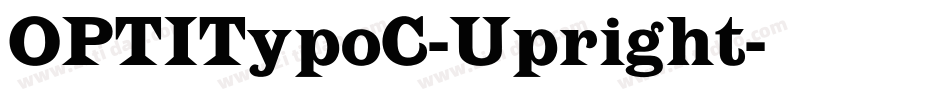 OPTITypoC-Upright字体转换