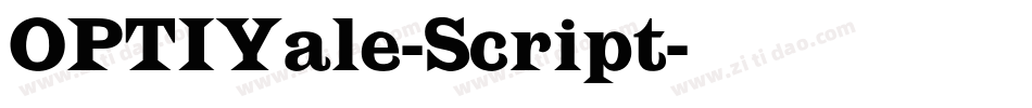 OPTIYale-Script字体转换