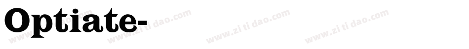 Optiate字体转换