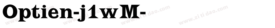 Optien-j1wM字体转换