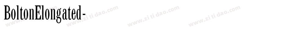 BoltonElongated字体转换