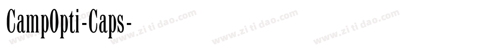 CampOpti-Caps字体转换