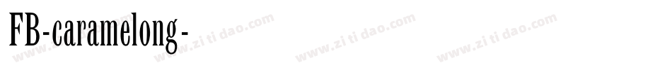 FB-caramelong字体转换
