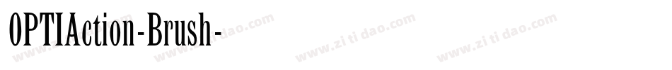 OPTIAction-Brush字体转换