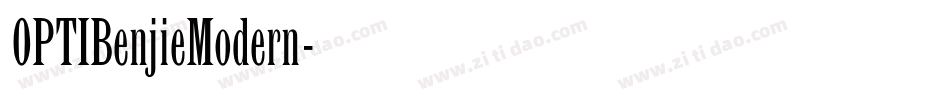 OPTIBenjieModern字体转换
