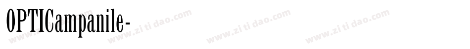 OPTICampanile字体转换