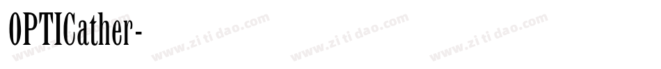 OPTICather字体转换