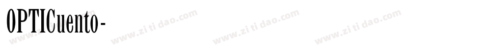 OPTICuento字体转换