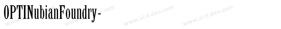 OPTINubianFoundry字体转换