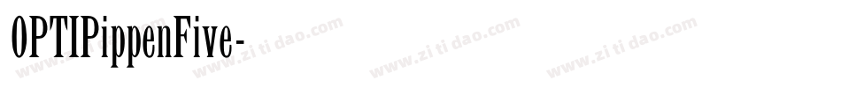 OPTIPippenFive字体转换