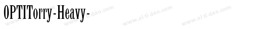 OPTITorry-Heavy字体转换