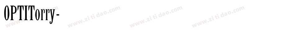 OPTITorry字体转换