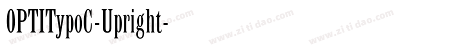 OPTITypoC-Upright字体转换