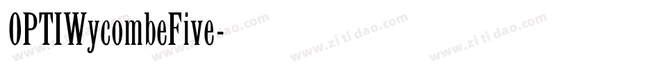 OPTIWycombeFive字体转换