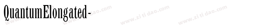 QuantumElongated字体转换 QuantumElongated字体转换