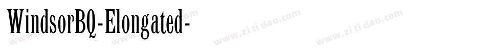 WindsorBQ-Elongated字体转换