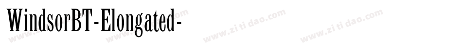 WindsorBT-Elongated字体转换 WindsorBT-Elongated字体转换