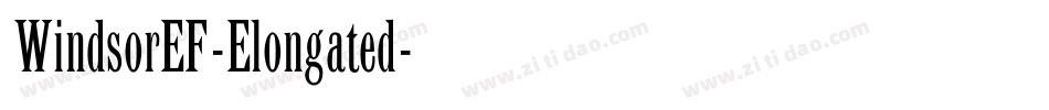 WindsorEF-Elongated字体转换