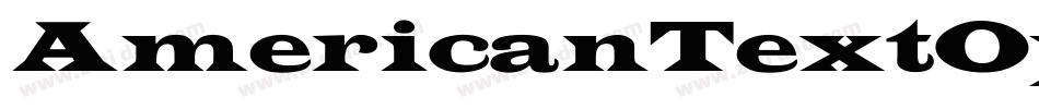 AmericanTextOpti字体转换