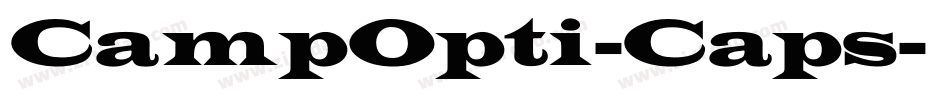 CampOpti-Caps字体转换